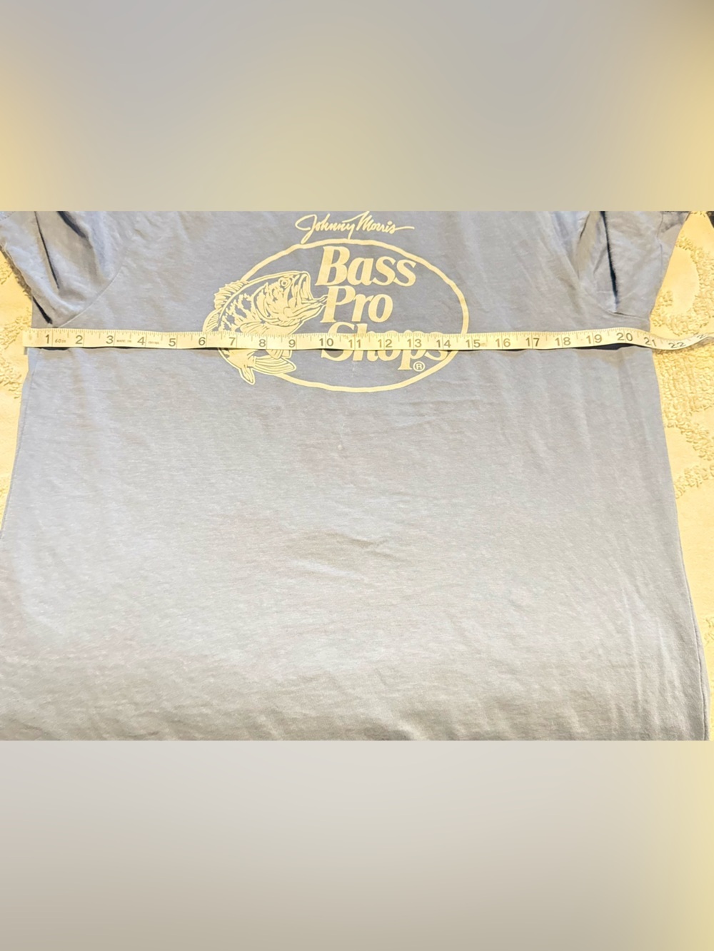 Bass Pro Shops Light Blue Short Sleeve Logo Tee - Picture 4 of 5